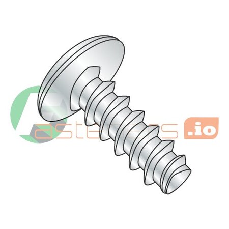 Newport Fasteners Thread Forming Screw, #6 x 1/4 in, Zinc Plated Steel Truss Head Phillips Drive, 10000 PK 653468